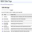 SEO Title Tag