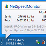 NetSpeed Internet Traffic Monitor screenshot