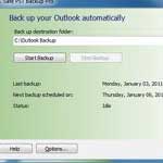Outlook Backup 2011 screenshot